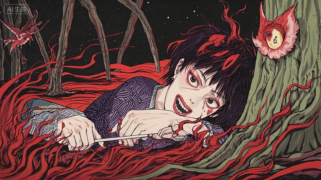 半夜廟后現(xiàn)血跡，村民驚覺(jué)不是人作祟