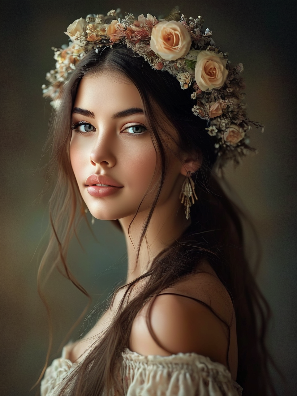 A very beautiful foreign girl.