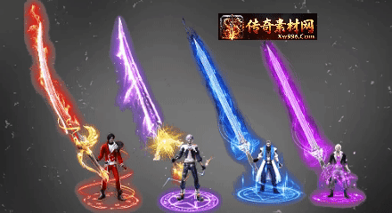 996引擎ID145剑甲套装多版本高清即用素材
