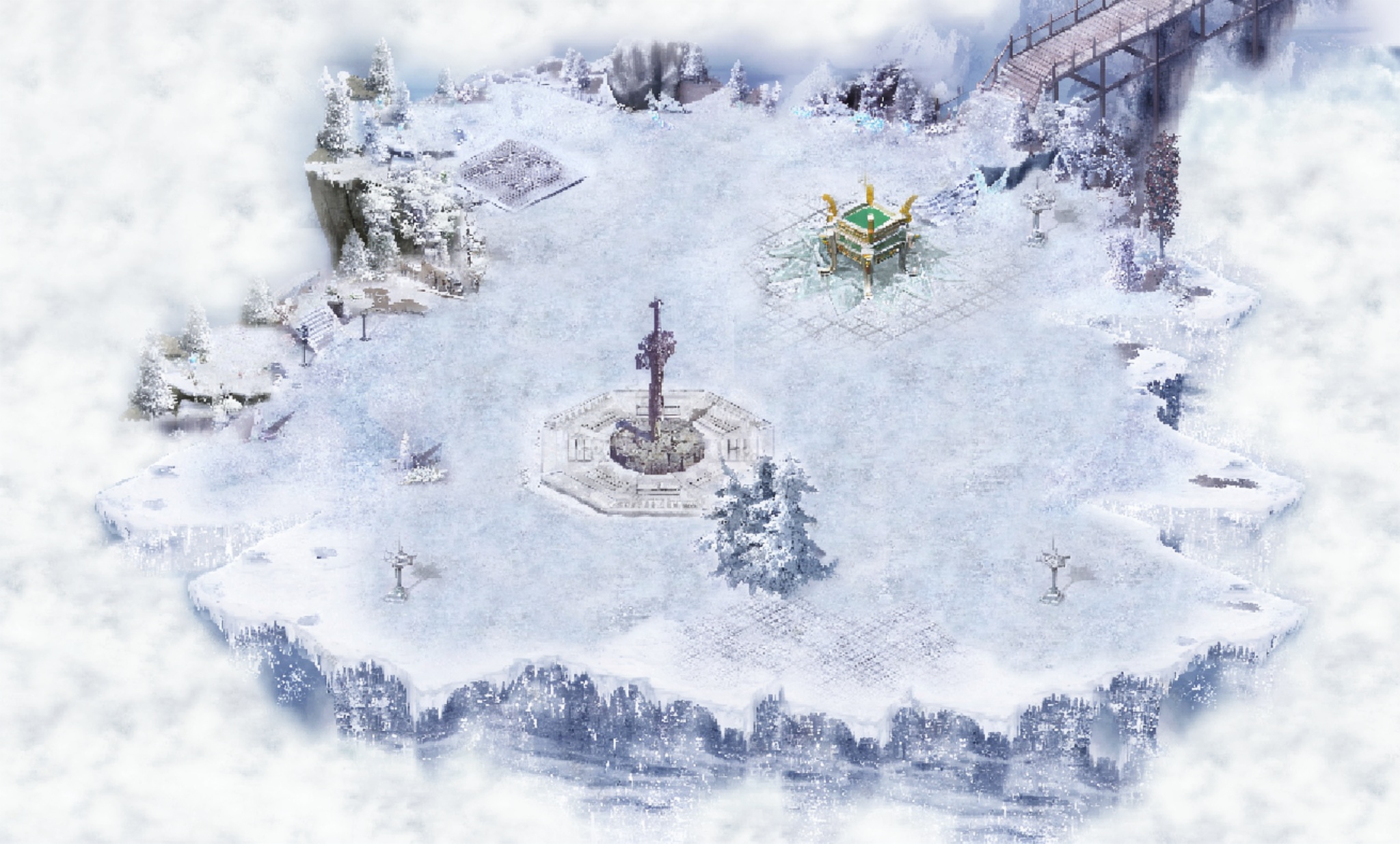 冰雪地图高清真彩地图素材合适多种版本可以用