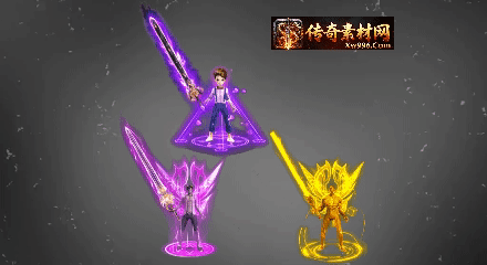 996传奇引擎剑甲套装208多版本高清即用素材
