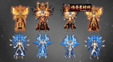 996传奇引擎ID237高清衣服素材多版本适配下载