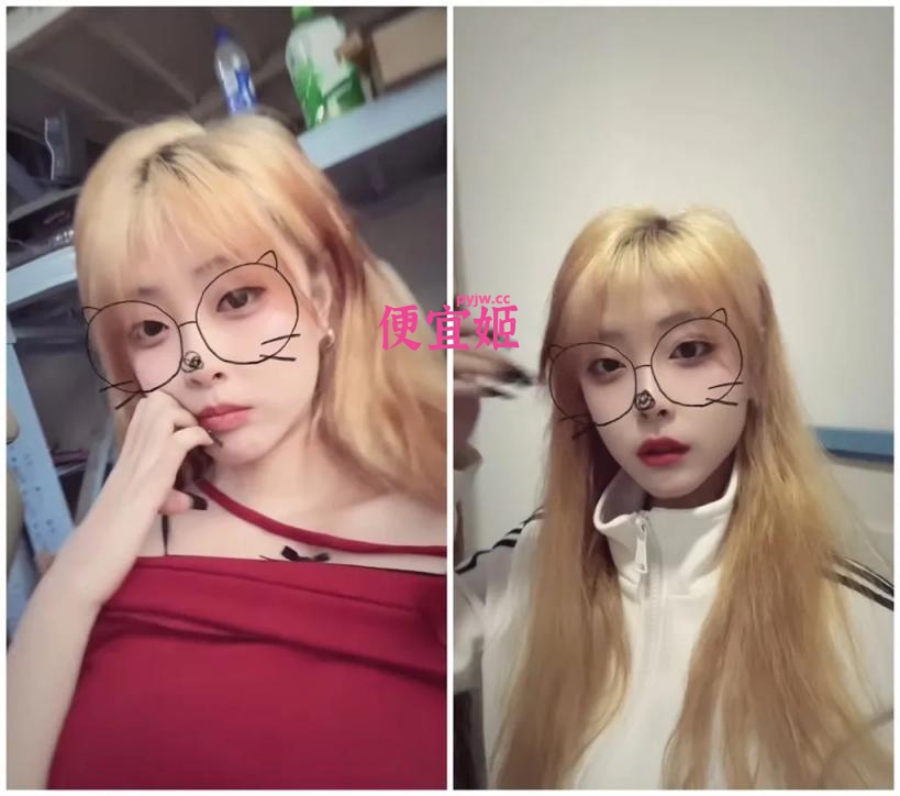 图片[3]-⭐⭐【原档】河南金发齐刘海小妹 强烈反差 浪叫对话想射肚子里(15v/1.11G)-便宜姬