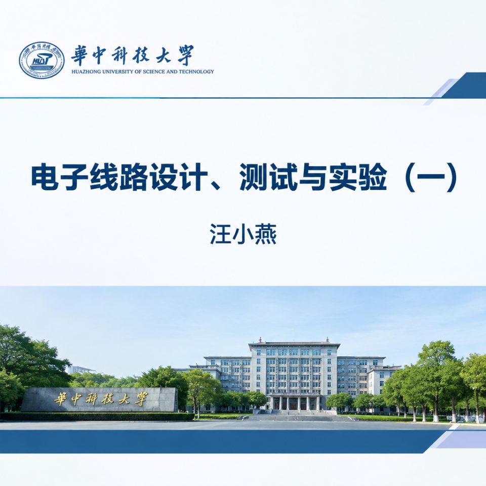电子线路设计、测试与实验（一）-汪小燕 | 华中科技大学