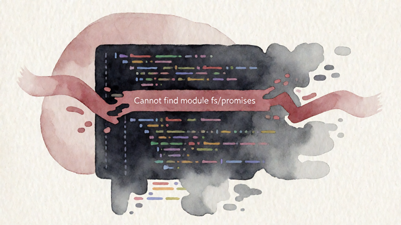 cnpm安装依赖报Error：Cannot find module fs/promises 封面